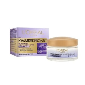 Нощен крем за лице с хиалуронова киселина, L`OREAL, 50ml